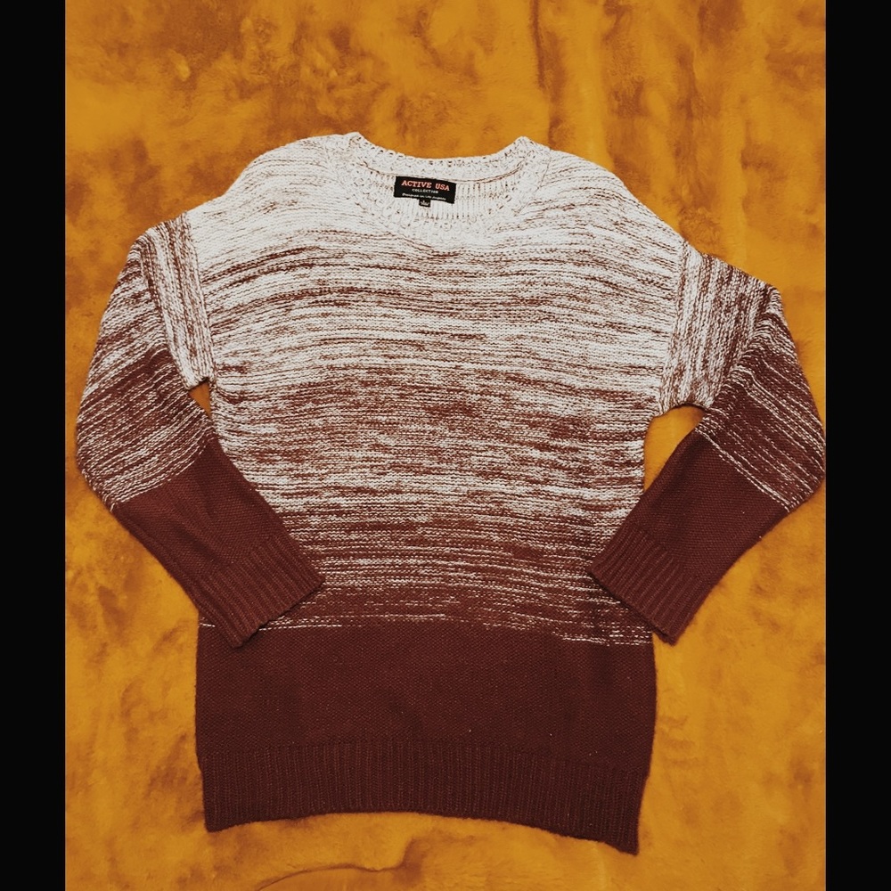 Active USA • Burgundy Sweater